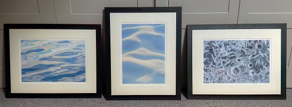 A set of three abstract images recently supplied to a client in Yorkshire.